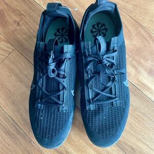 Black Knit Athletic Sneakers